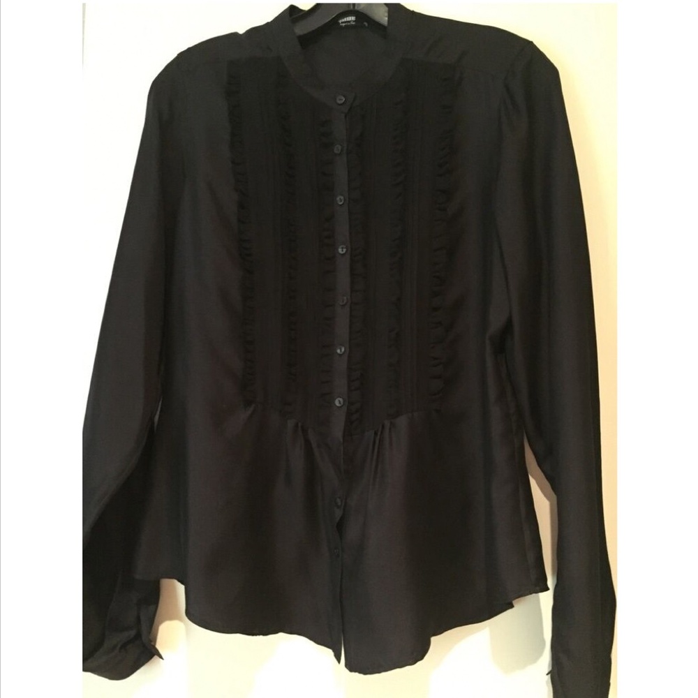 SINEQUANONE BLACK TUXEXO TOP SIZE SMALL NWOTS!